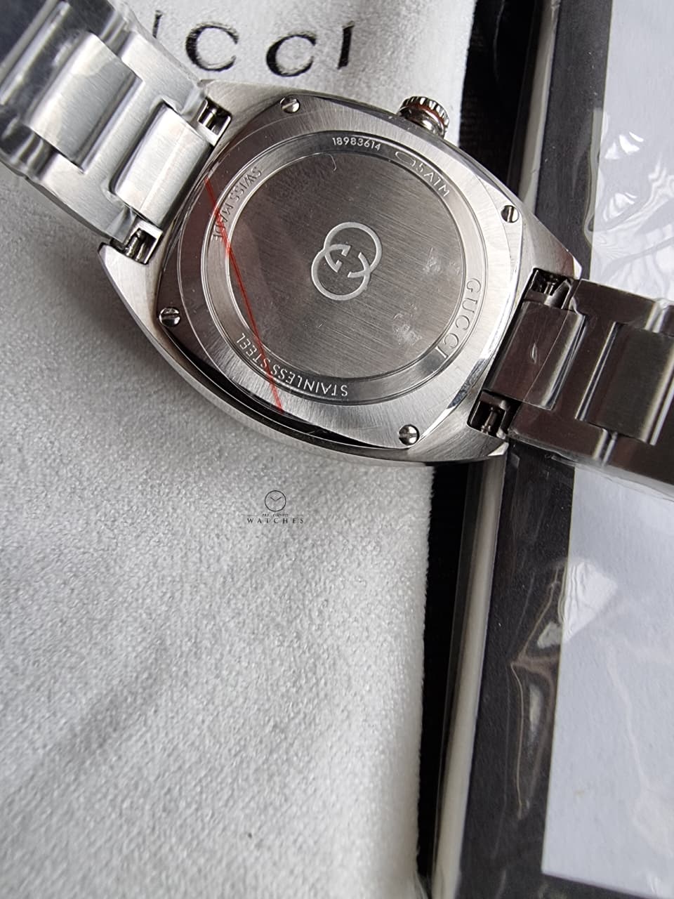 Gucci Interlocking 29mm Silver Stainless Steel Silver Diamond Dial Swiss Quartz Women's Watch – YA142510