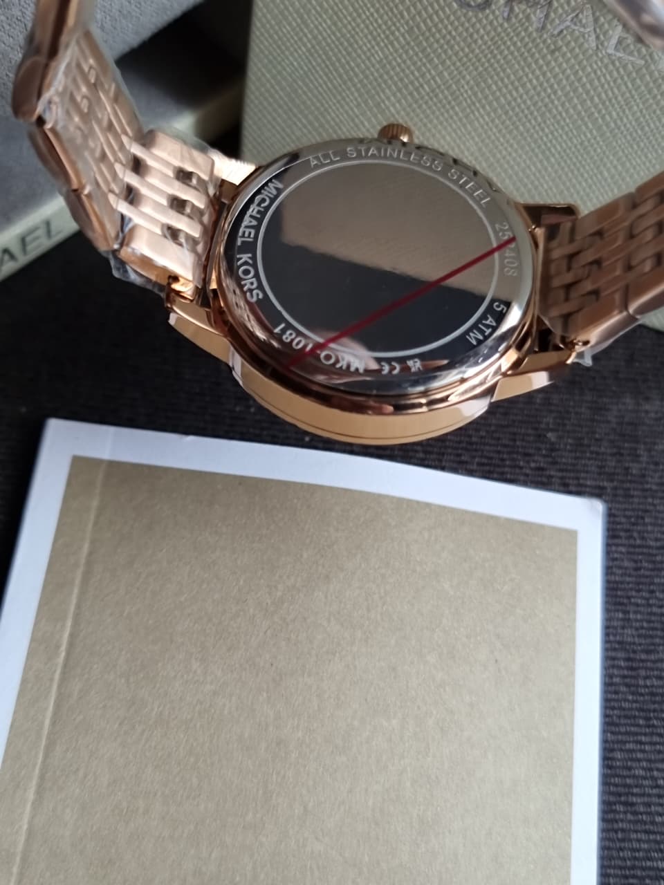 Michael Kors Melissa Pavé 35mm Rose Gold Stainless Steel Chronograph Women's Watch – MKO1081