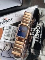 Tissot  SRV 30mm Blue Diamond Dial Rose Gold PVD Steel Women's Watch T160.110.33.046.00