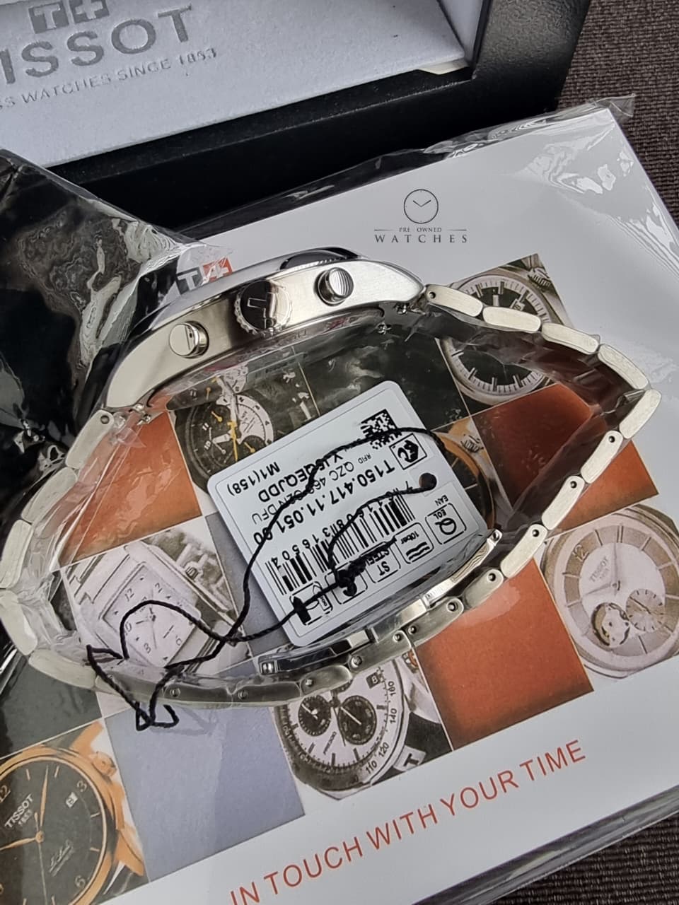 Tissot PR 100 Tour de France 40mm Black Dial Silver Stainless Steel Swiss Quartz Chronograph Men's Watch – T150.417.11.051.00