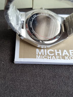 Michael Kors Lennox 43mm Blue Dial Silver Stainless Steel Men's Watch – MK9227