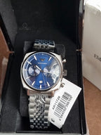 Emporio Armani Carlo 40mm Blue Dial Gunmetal Stainless Steel Chronograph Men's Watch – AR11726