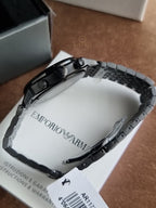 Emporio Armani Carlo 40mm Black Dial Black Stainless Steel Chronograph Men's Watch – AR11727