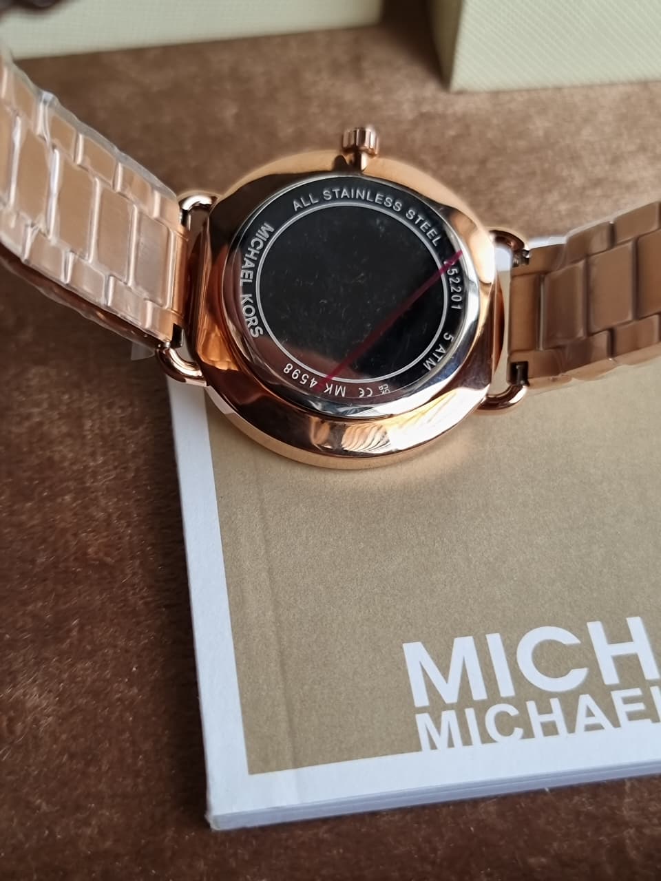Michael Kors Mini Portia Pavé 36mm Rose Gold-Tone Stainless Steel Women's Watch – MK4598