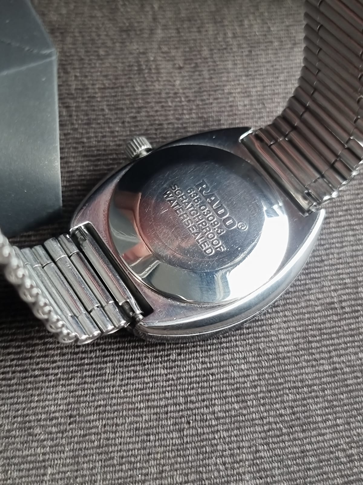 Rado DiaStar Black Dial Silver Stainless Steel Quartz Watch for Men 36mm – Swiss Made