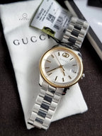 Gucci G-Timeless Silver Dial Two-Tone Stainless Steel Swiss Quartz Watch 38mm – YA1264233
