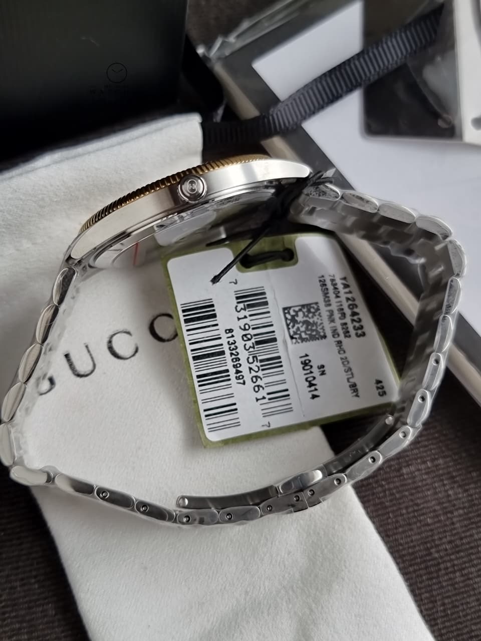 Gucci G-Timeless Silver Dial Two-Tone Stainless Steel Swiss Quartz Watch 38mm – YA1264233