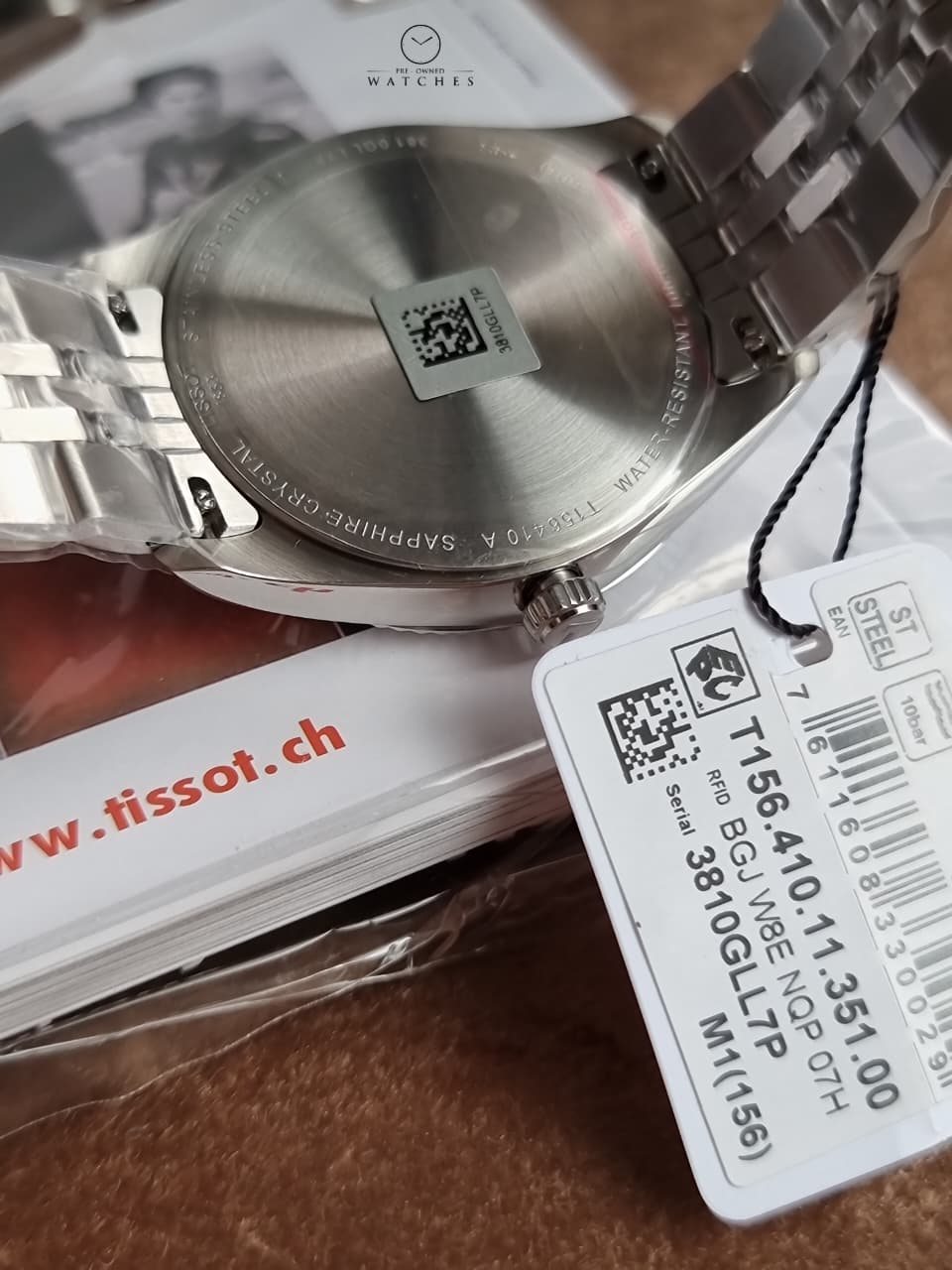 Tissot Ballade Ice Blue Dial Silver Stainless Steel Swiss Quartz Watch 40mm for Men – T156.410.11.351.00