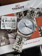 Tissot Ballade Ice Blue Dial Silver Stainless Steel Swiss Quartz Watch 40mm for Men – T156.410.11.351.00