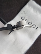 Gucci Dive Black Dial Black Rubber Strap Swiss Quartz Watch 45mm for Men – YA136204