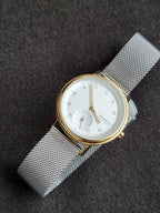 Skagen Kuppel Lille White Dial Silver Mesh Stainless Steel Quartz Watch 32mm for Ladies – SKW3101