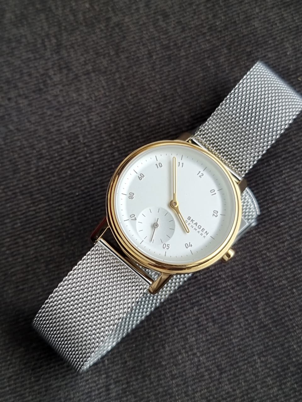Skagen Kuppel Lille White Dial Silver Mesh Stainless Steel Quartz Watch 32mm for Ladies – SKW3101