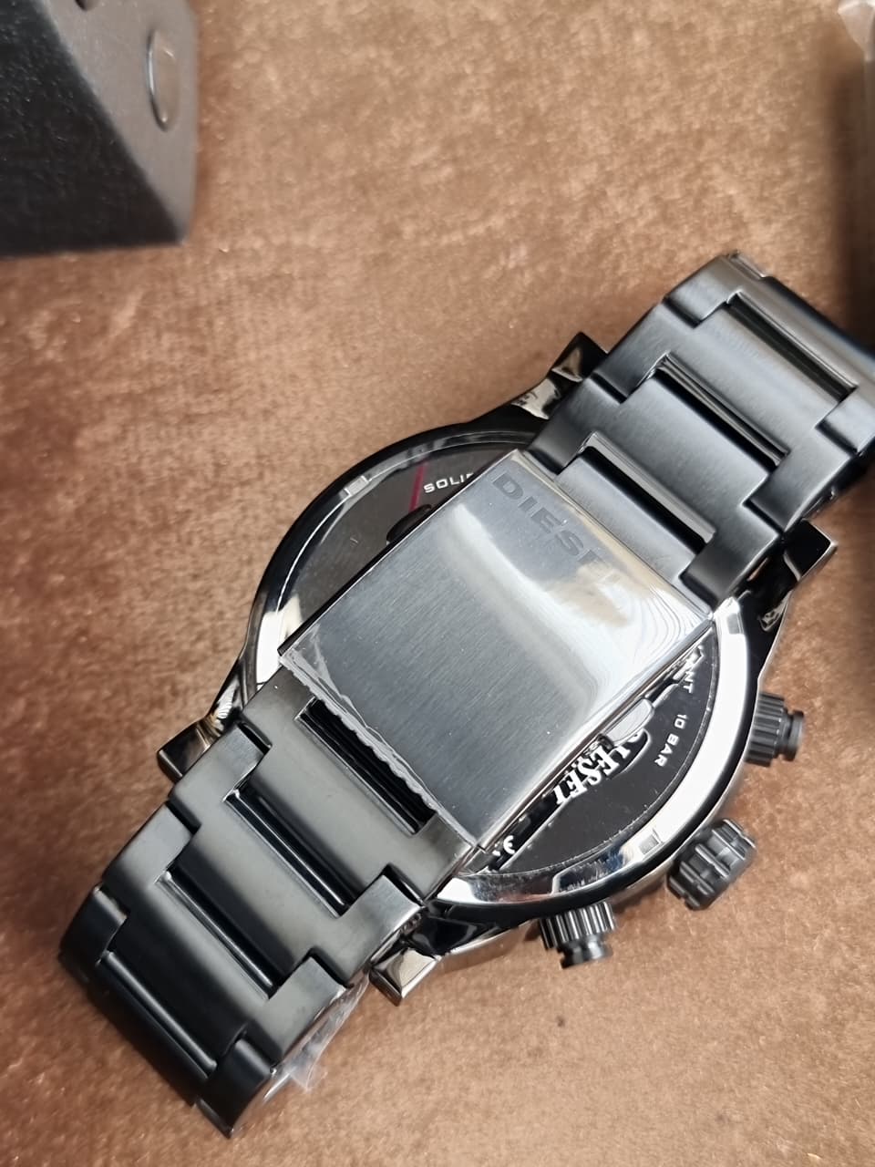 Diesel Double Down Chronograph Gunmetal Stainless Steel Quartz Watch 50mm for Men – DZ4314