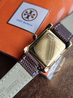 Tory Burch Women’s Quartz Three-tone Stainless Steel Cream Dial 25mm Watch TBW1078