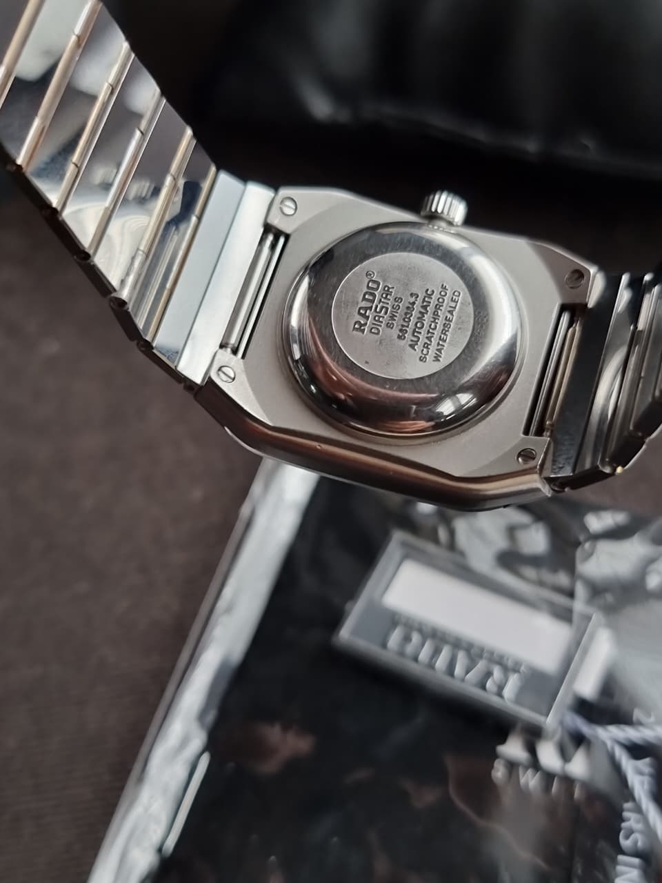 Rado Anatom R10384157 Black Dial, Platinum-Tone Hardmetal, 30.0 m, Automatic Men's Watch
