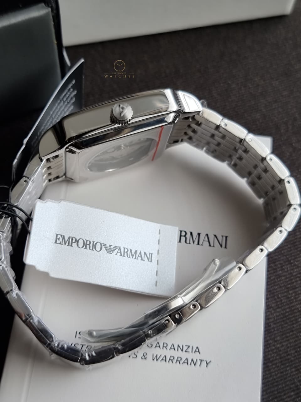 Emporio Armani Automatic Green Dial Stainless Steel Men's Watch – AR60067