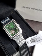 Emporio Armani Automatic Green Dial Stainless Steel Men's Watch – AR60067
