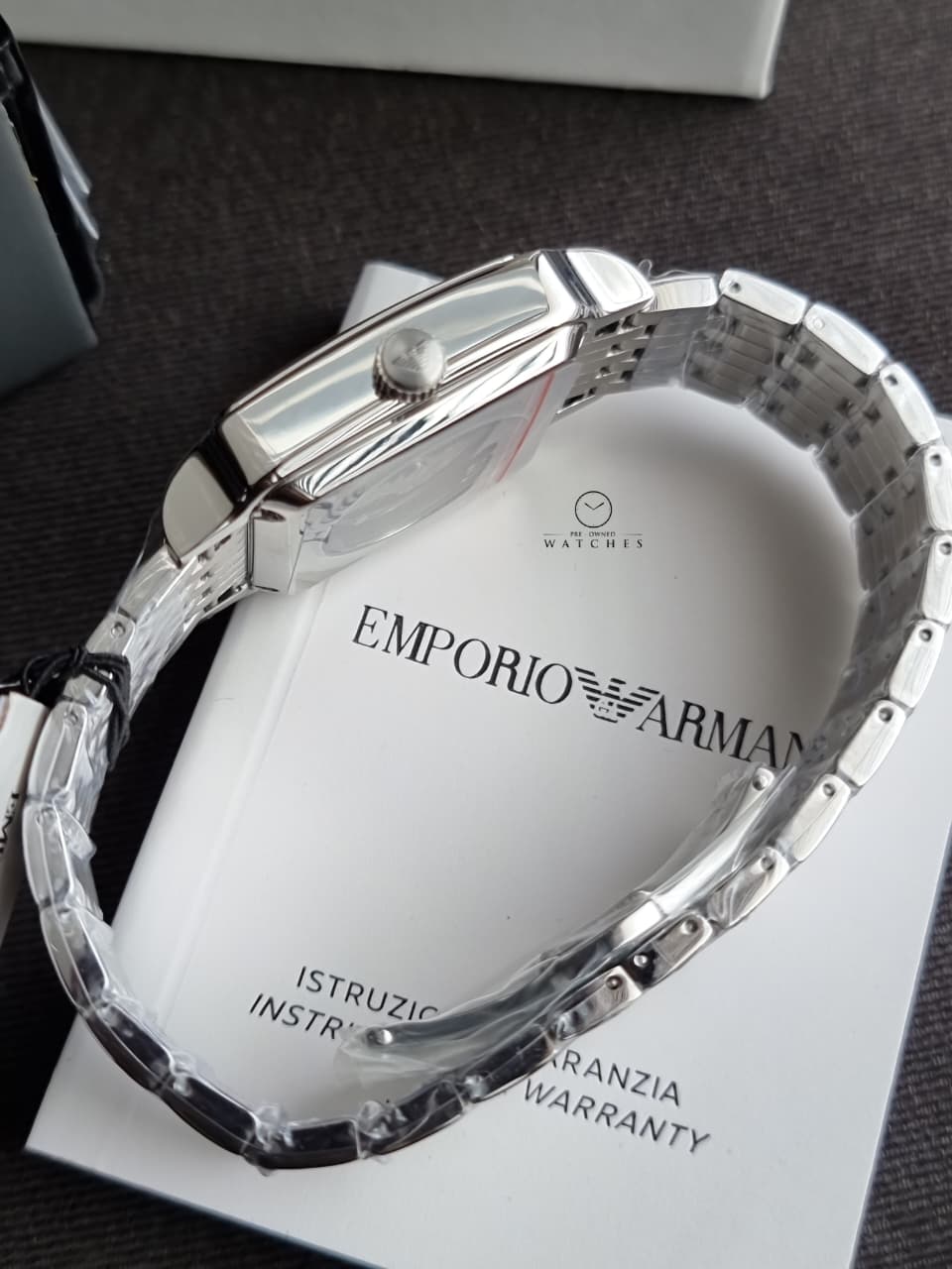 Emporio Armani Automatic Black Dial Stainless Steel Men's Watch – AR60057