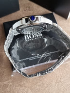 Hugo Boss Two-Tone Stainless Steel Navy Blue Dial Automatic Watch for Men – 1514201