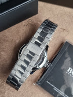 Hugo Boss Silver Stainless Steel Black Dial Automatic Watch for Men – 1514202