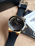 Movado BOLD Fusion Black Dial Black Silicone Strap Men's Watch – 3600850