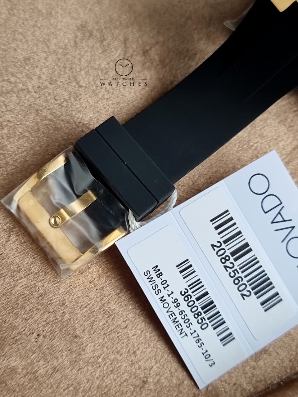 Movado BOLD Fusion Black Dial Black Silicone Strap Men's Watch – 3600850