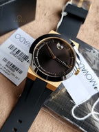 Movado BOLD Fusion Black Dial Black Silicone Strap Men's Watch – 3600850