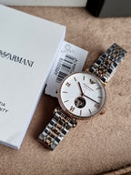 Emporio Armani Women's Three-Hand Two-Tone Stainless Steel Watch (Model: AR60019)