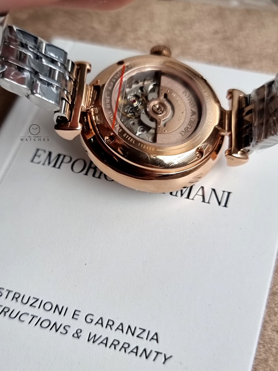 Emporio Armani Women's Three-Hand Two-Tone Stainless Steel Watch (Model: AR60019)