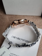 Emporio Armani Women's Three-Hand Two-Tone Stainless Steel Watch (Model: AR60019)