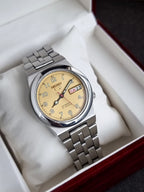 Seiko 5 Automatic Gents Watch Yellow Dial 36mm Dial