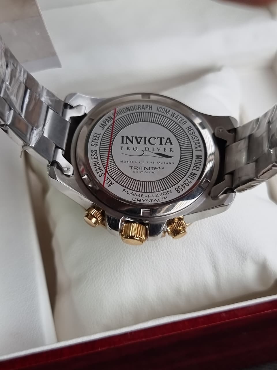 Invicta Pro Diver Lady Mother of Pearl White Dial Two-Tone Women's Watch – 29458