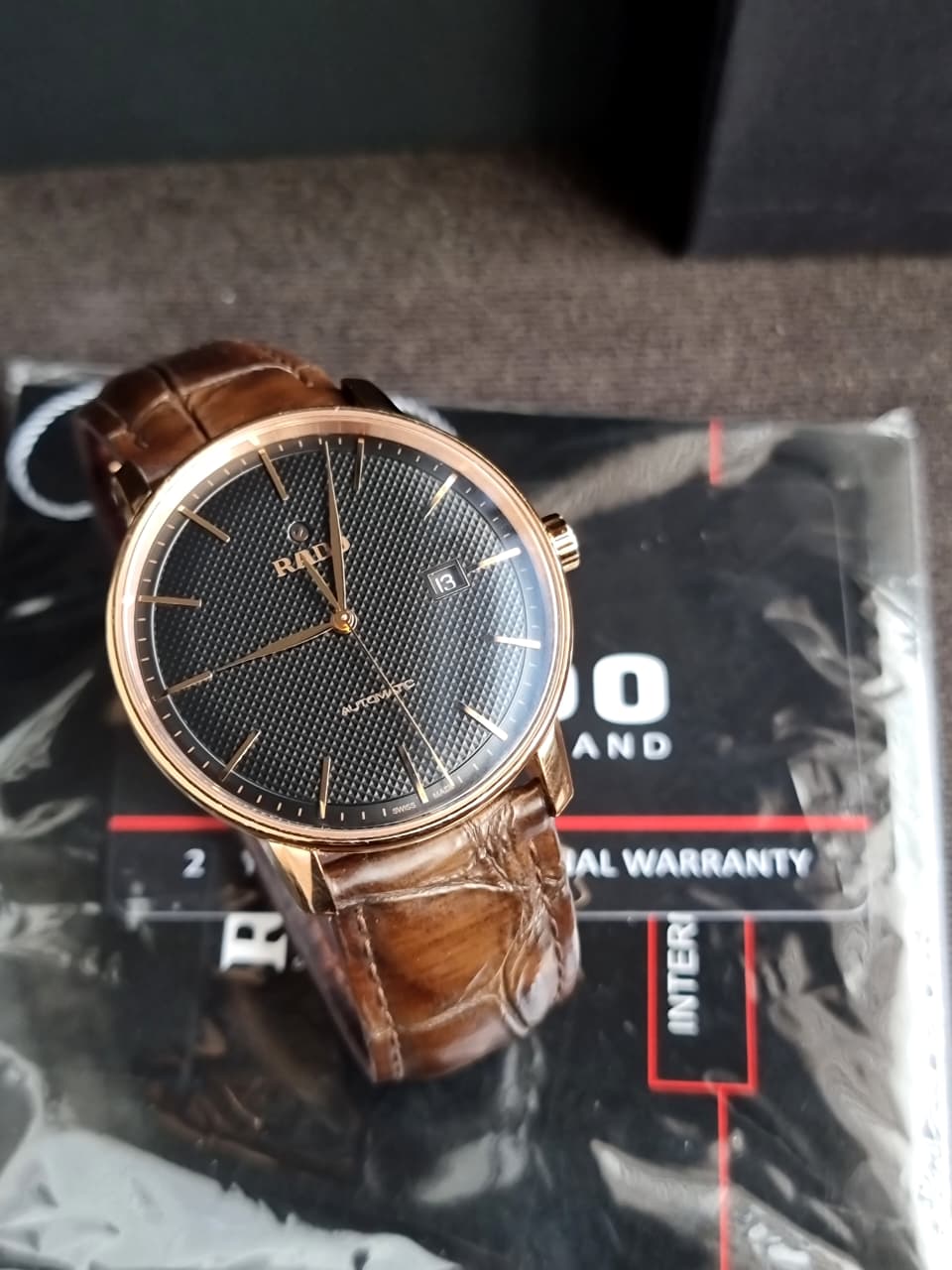 Rado Coupole Classic Automatic Black Dial Stainless Steel Men's Watch 41mm R22877165
