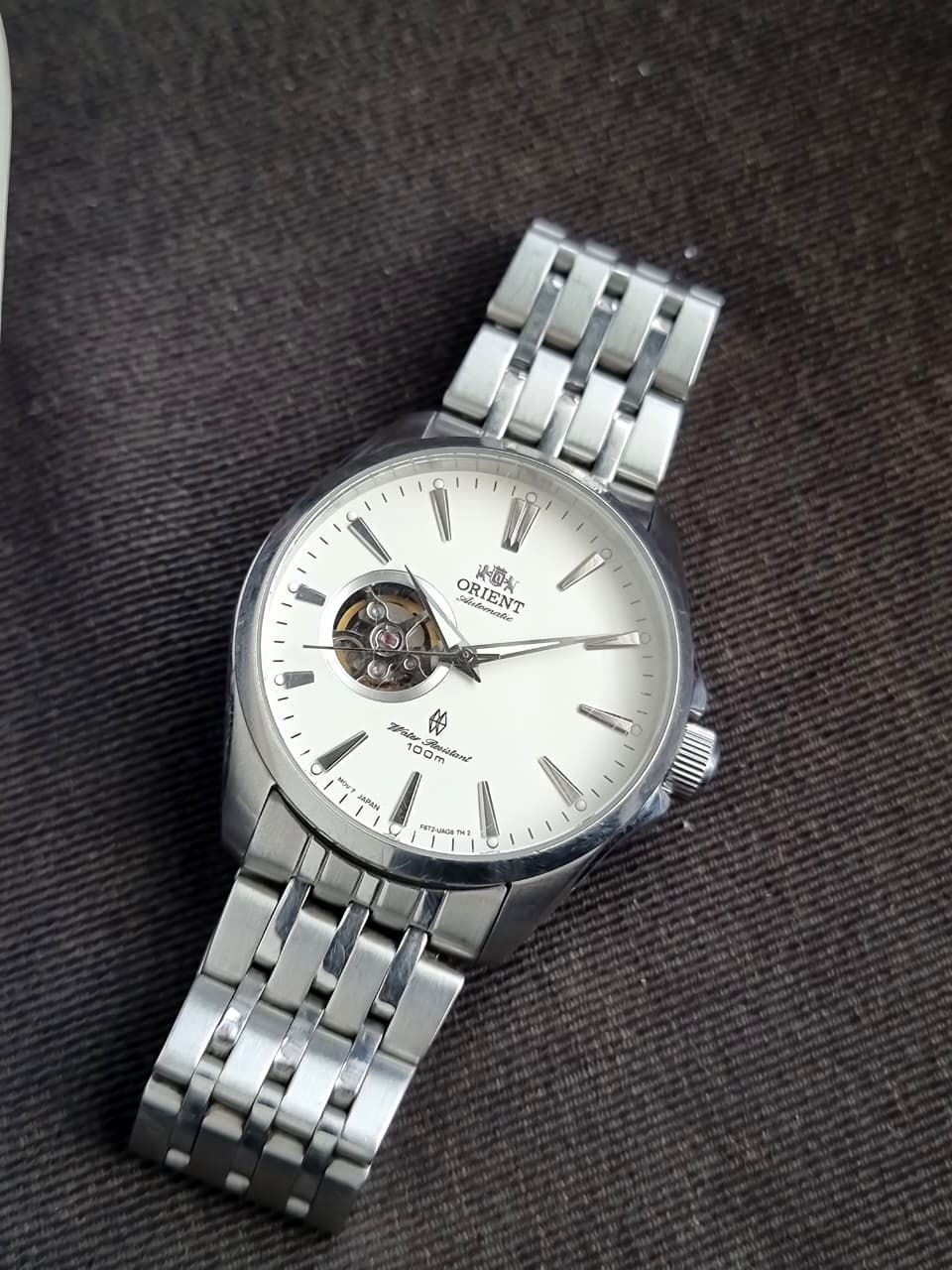 Orient Open Heart Automatic Silver Dial Men's Watch Item No. FAG03001W0