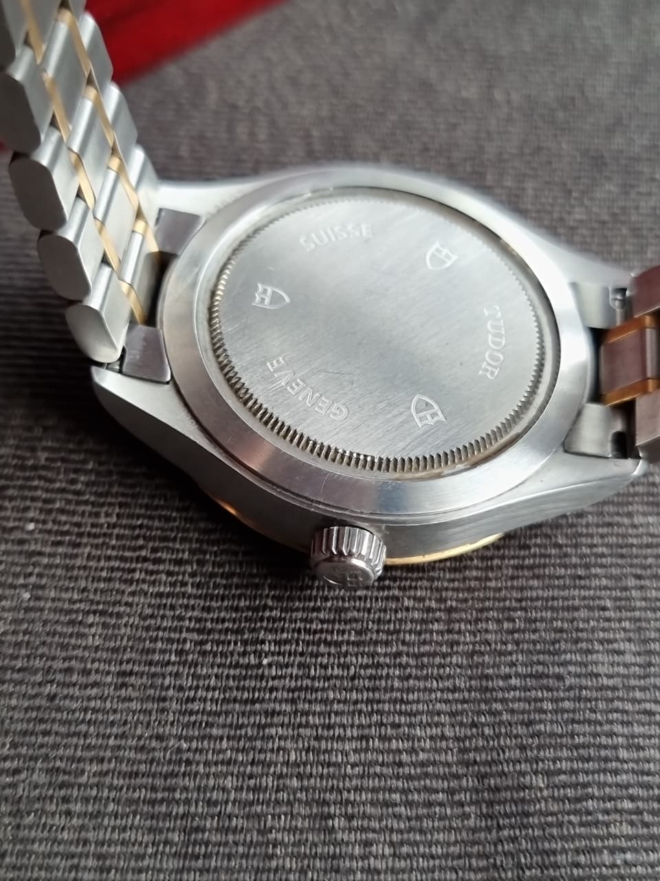 Tudor Style Automatic Champagne Dial Two-Tone Stainless Steel & Yellow Gold Unisex Watch M12303-0001