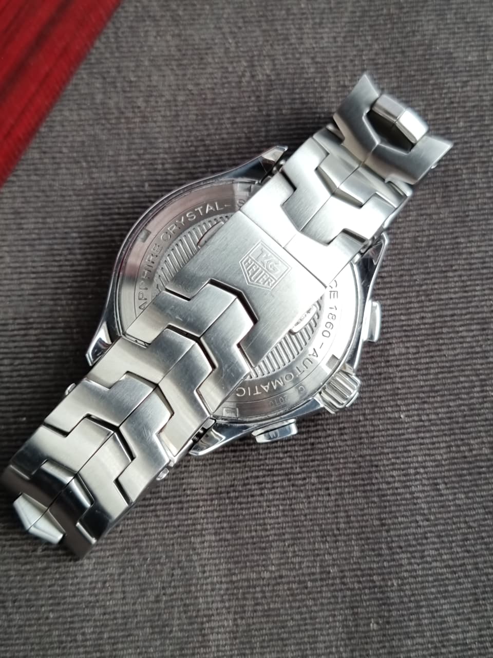 TAG Heuer Link Calibre 16 Automatic Chronograph Black Dial Stainless Steel Men's Watch CAT2010.BA0952