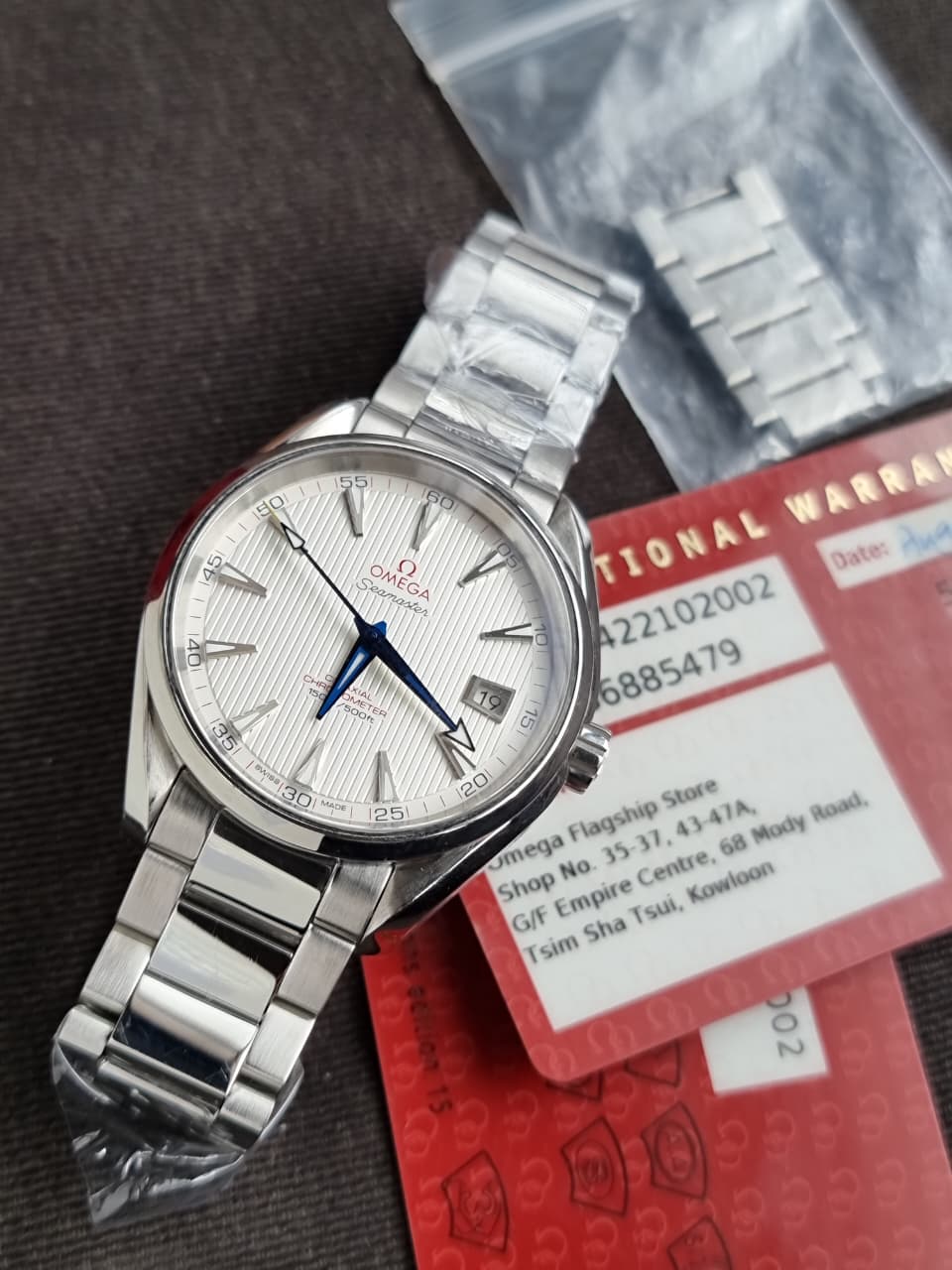 Omega Seamaster Aqua Terra 150M Co-Axial Chronometer Silver Dial Stainless Steel Men's Automatic Watch 231.10.42.21.02.002
