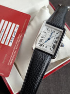 Cartier Tank Solo XL Automatic Silver Dial Stainless Steel Men's Watch W5200027
