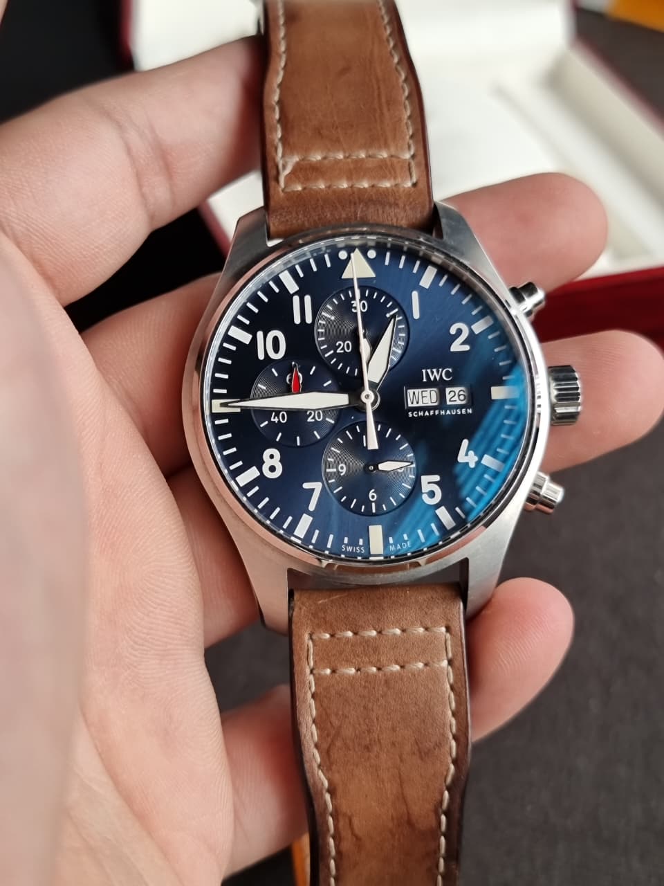 IWC Pilot's Watch Chronograph Le Petit Prince Midnight Blue Dial Automatic Men's Watch IW377714