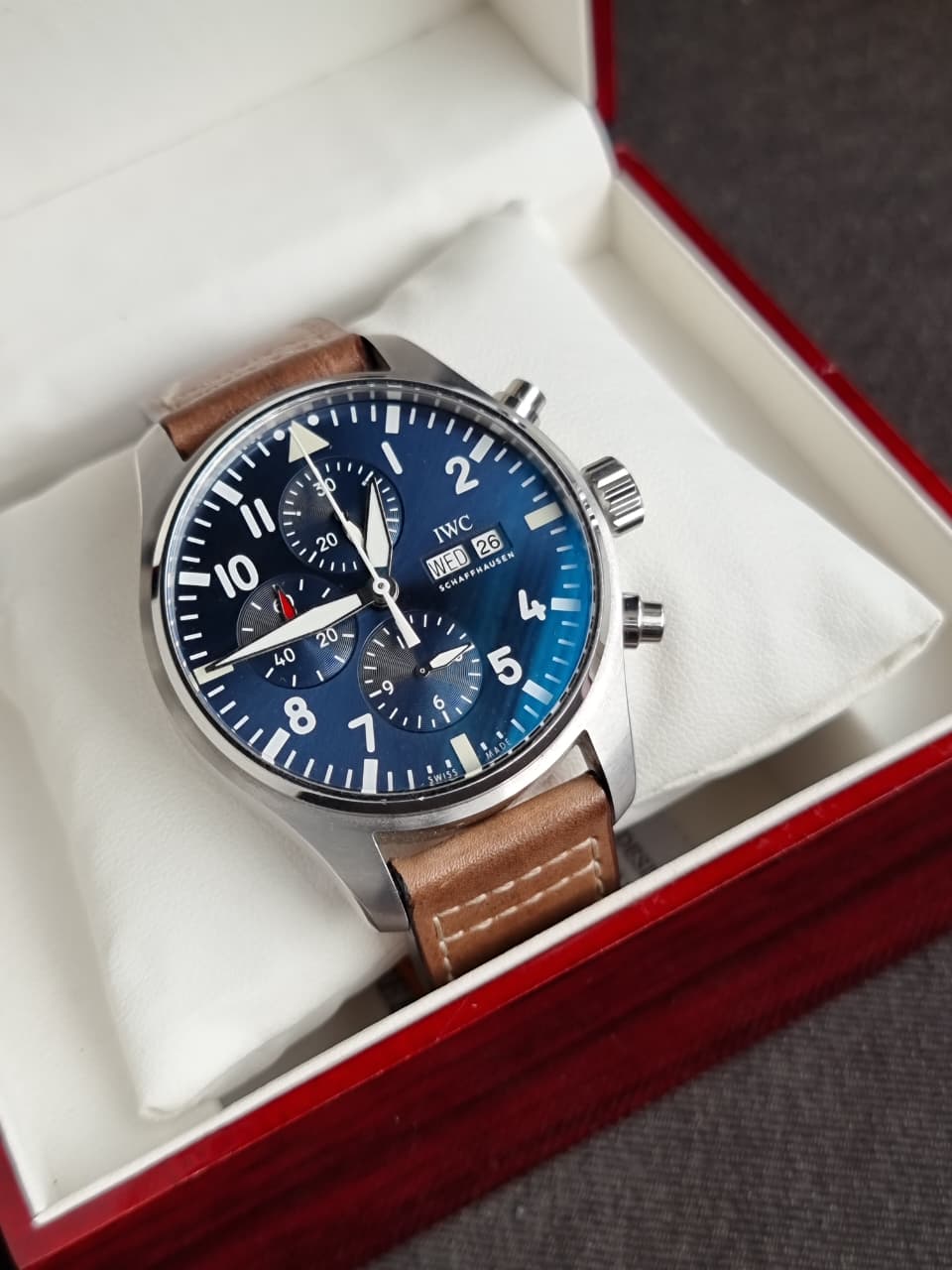 IWC Pilot's Watch Chronograph Le Petit Prince Midnight Blue Dial Automatic Men's Watch IW377714