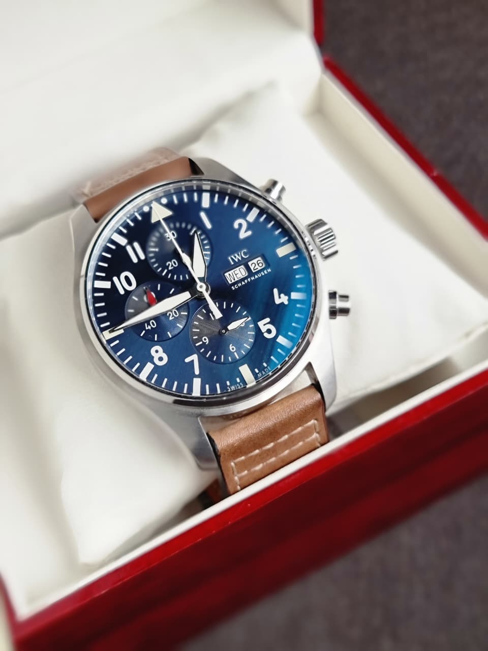 IWC Pilot's Watch Chronograph Le Petit Prince Midnight Blue Dial Automatic Men's Watch IW377714