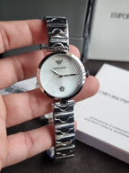 Emporio Armani Silver Quartz Stainless Steel Women's Watch AR11235