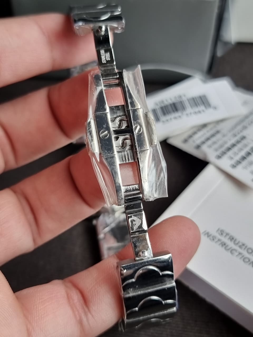 Emporio Armani Silver Quartz Stainless Steel Women's Watch AR11235