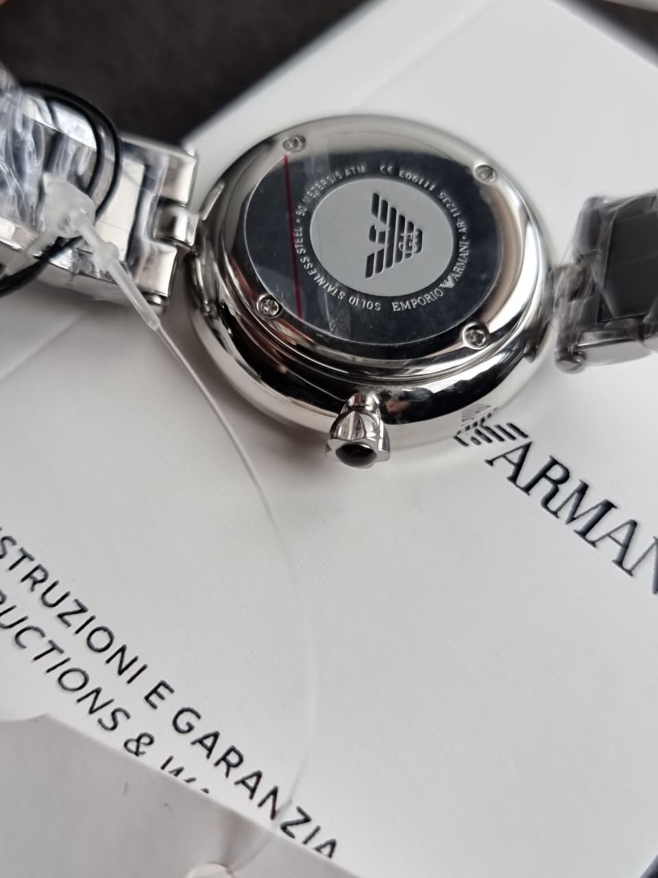 Emporio Armani Silver Quartz Stainless Steel Women's Watch AR11235