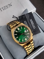 Citizen Tsuyosa 40mm Green Dial Gold Tone Stainless Steel Automatic Men's Watch NJ0152-51X