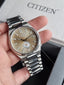 Citizen Silver Stainless Steel Green Dial Automatic Watch for Gents - Citizen NK5010-51X