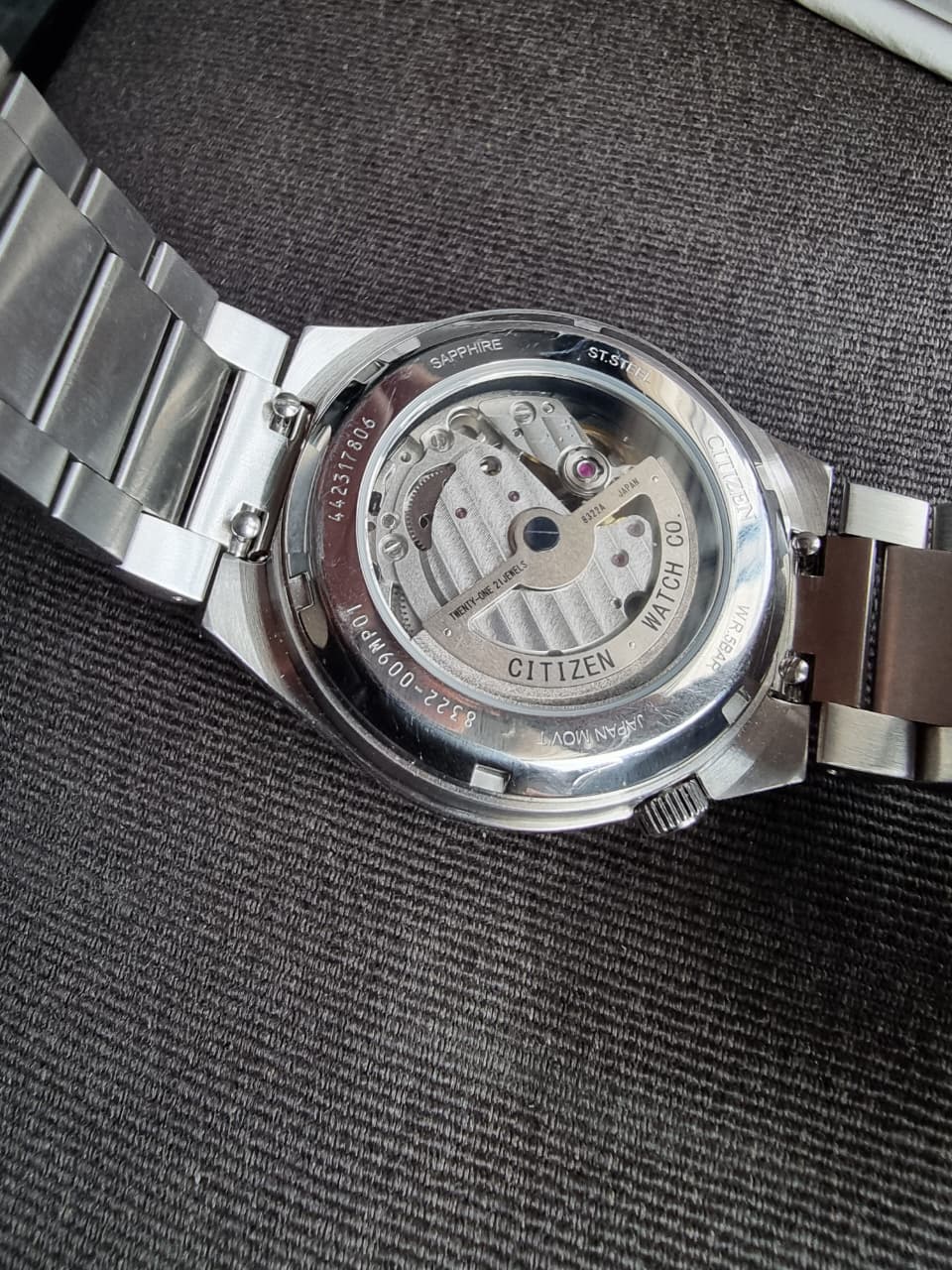 Citizen Silver Stainless Steel Green Dial Automatic Watch for Gents - Citizen NK5010-51X