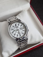 Seiko 5 automatic 36mm Dial White Dial Silver Cain