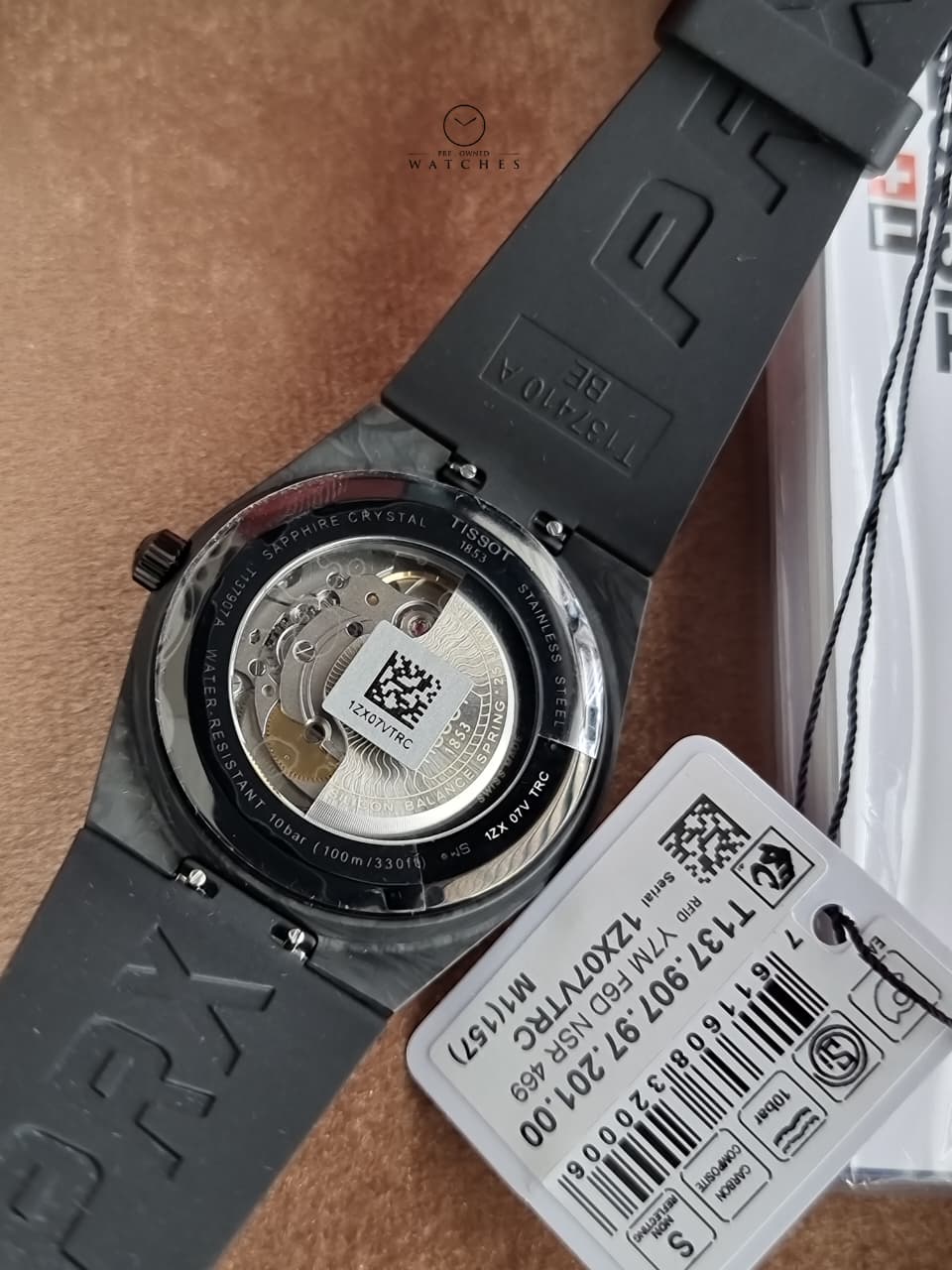 Tissot PRX Powermatic 80 Forged Carbon Black Carbon Dial Automatic Men's Watch T137.907.97.201.00