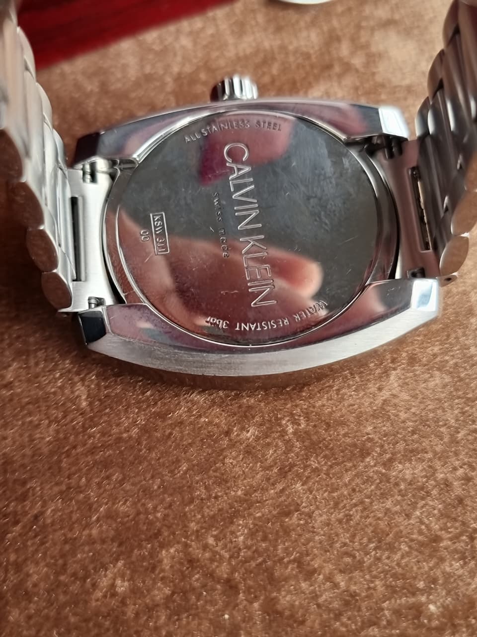 Calvin Klein Achieve Swiss Quartz Blue Dial Stainless Steel Men's Watch K8W3114N